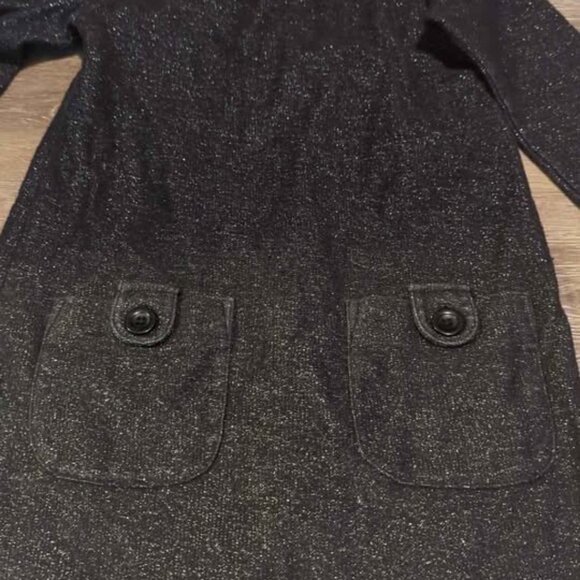 Tea Collection black sparkle tunic dress size 7 - Picture 5 of 5